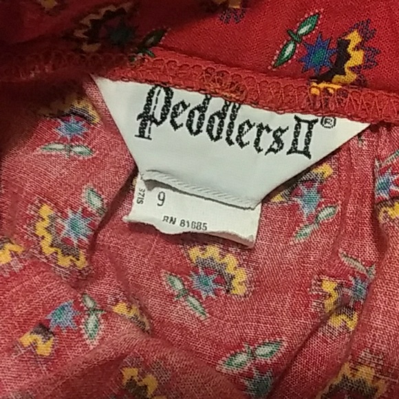 Vintage Gypsy Peasant Boho Style Skirt Size 9 - Picture 4 of 7